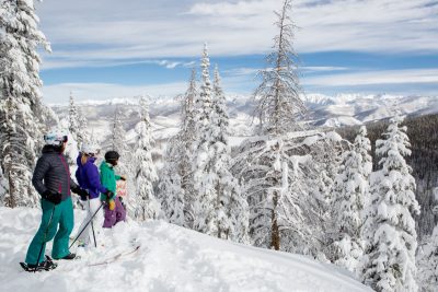 Winter scene on Vail Mtn